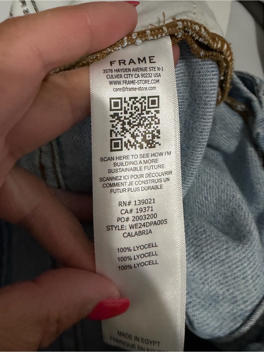 FRAME Super Drape Drawstring High Rise Wide-Leg Jeans Size 26 - Picture 12 of 12